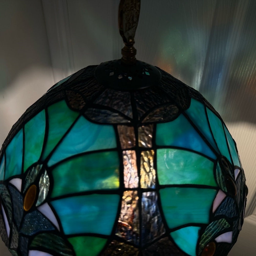 Stained Glass Genuine Tiffany Lamp Shade